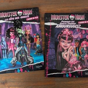 Monster High Doll Book Set - Pink, Black, and Purple
